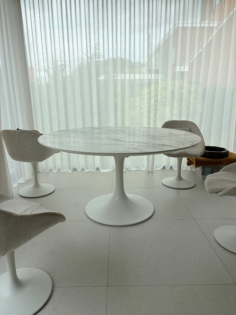Eettafel, Huis en Inrichting, Ophalen, Kunststof, 150 tot 200 cm, Rond