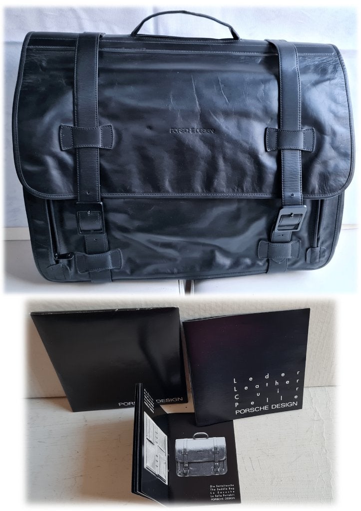 Porsche Design vintage Portfolio Travelbag, 30 cm of meer, Zo goed als nieuw, Grijs, 35 tot 55 cm