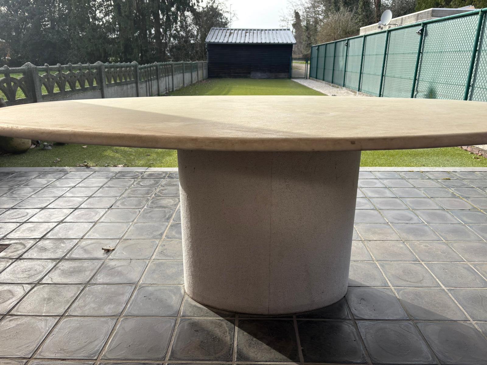 Eettafel, Huis en Inrichting, Ophalen, Overige materialen, Gebruikt, 100 tot 150 cm