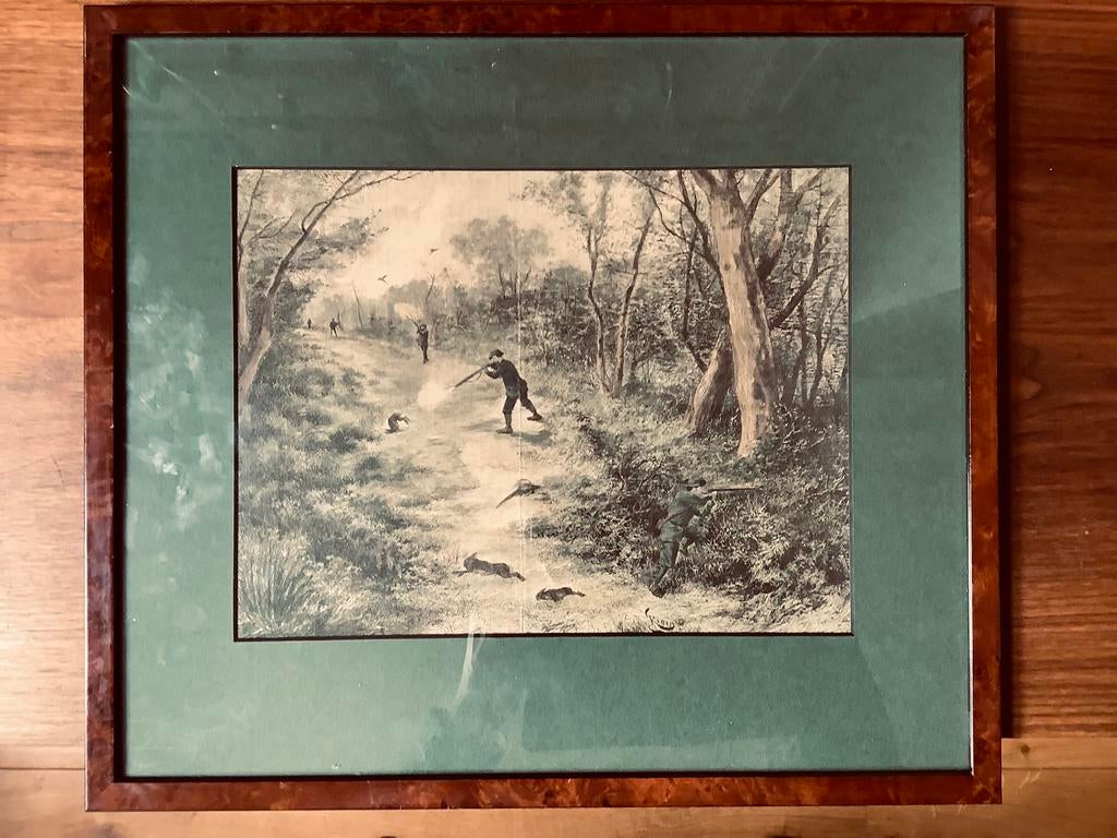 Ingekleurde print, Ophalen