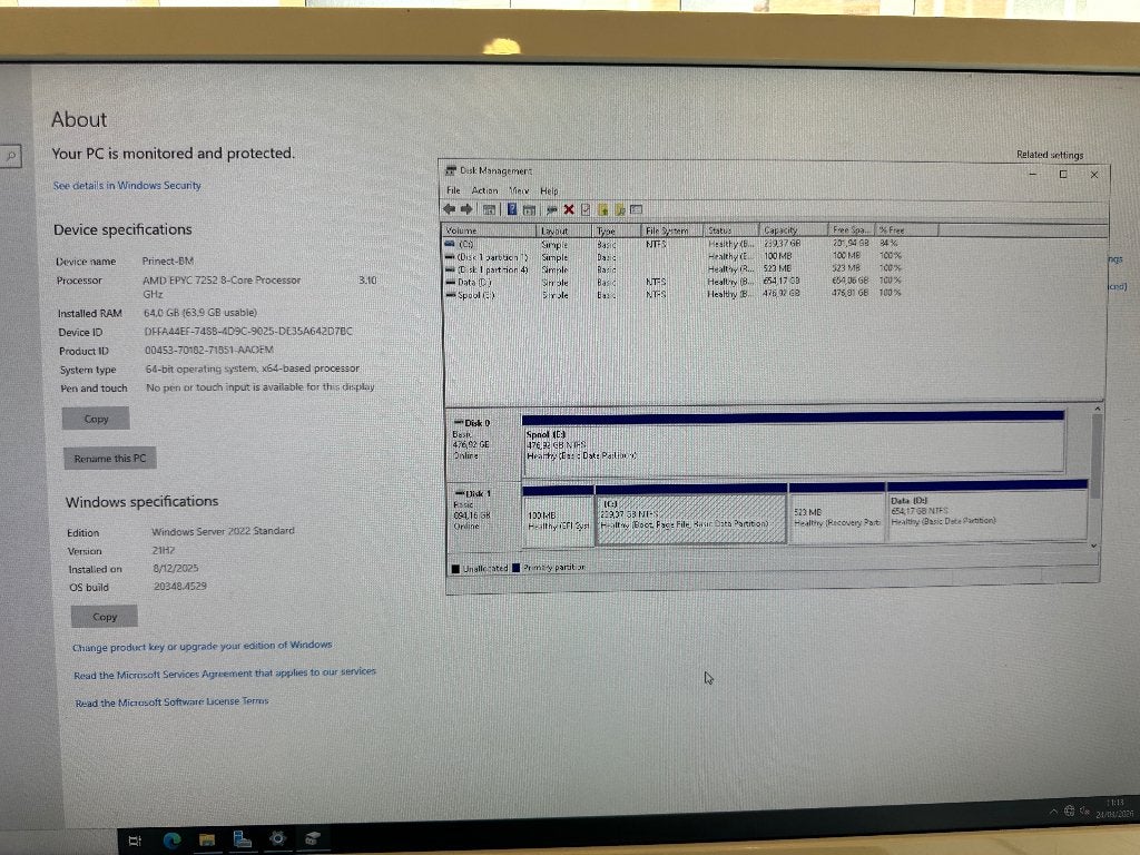 windows server PC, Computers en Software, Besturingssoftware, Ophalen, Zo goed als nieuw, Windows