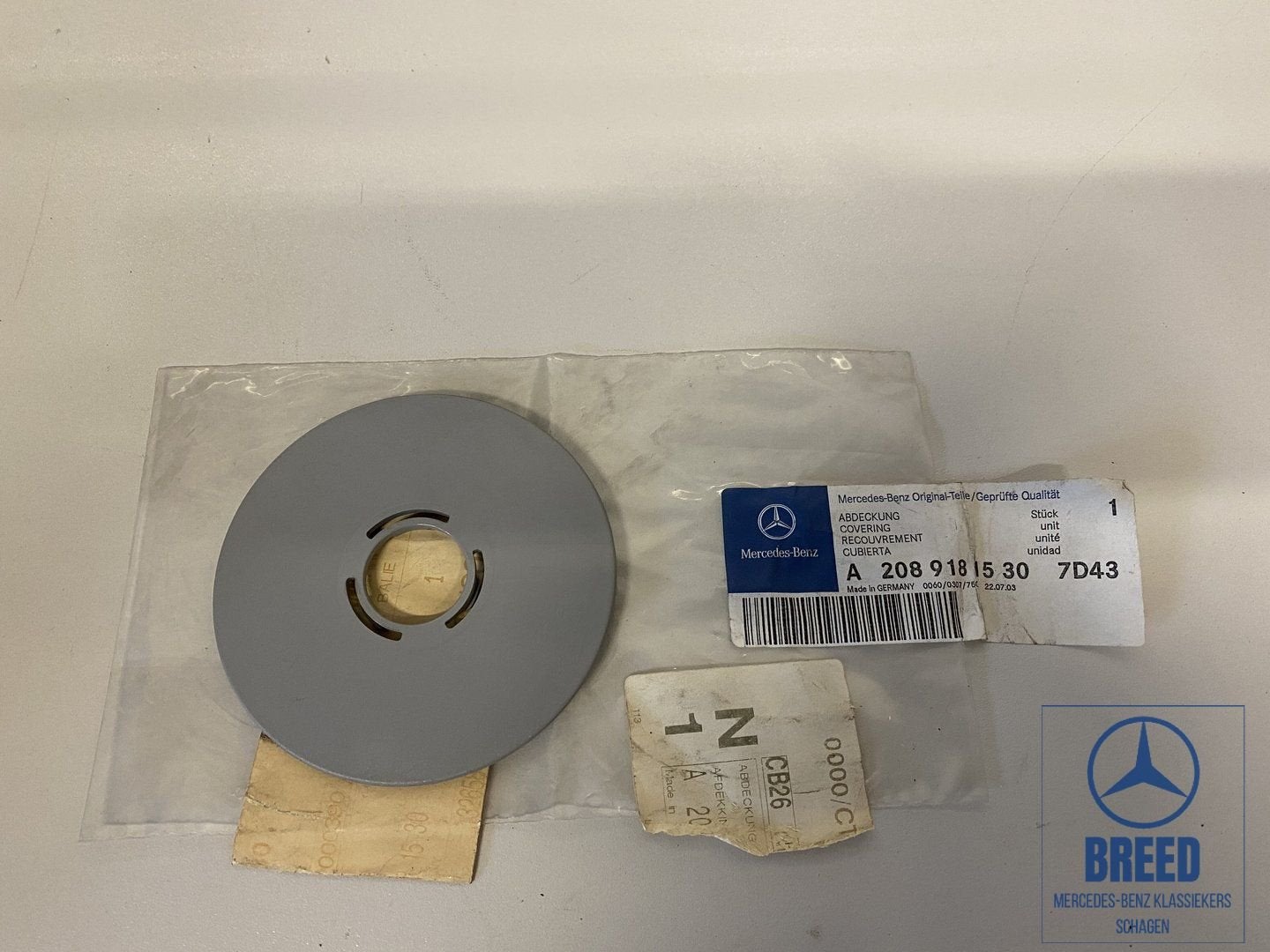 NOS afdekking knop rugleuning voor Mercedes-Benz C208 A208, -, Nieuw, Ophalen of Verzenden, -