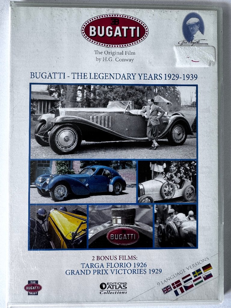 Bugatti - The Legendary Years, CD & DVD, DVD | Documentaires & Films pédagogiques, Enlèvement ou Envoi, Comme neuf, Art ou Culture