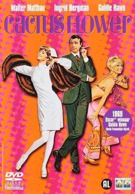 dvd CACTUS FLOWER WALTER MATTHAU GOLDIE HAWN .., CD & DVD, DVD | Classiques, Enlèvement ou Envoi, Comme neuf