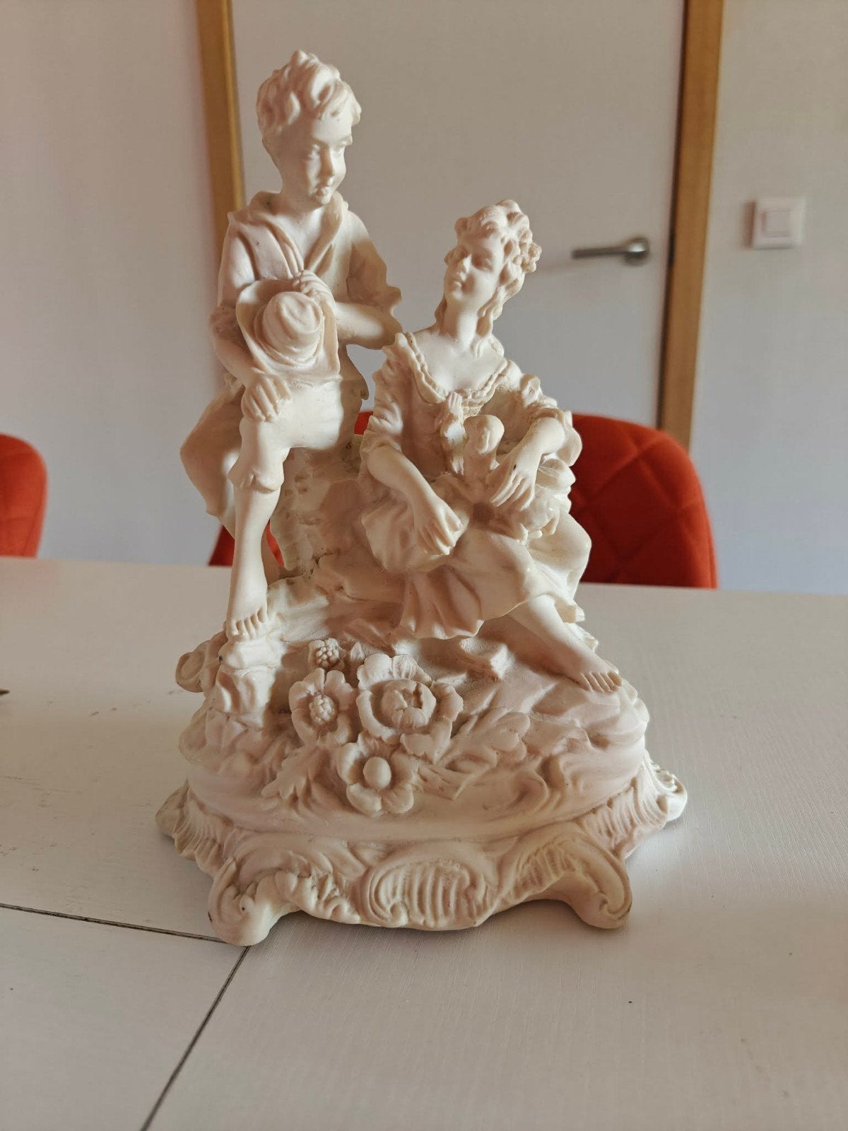 bisquit beeld, Ophalen, 35 cm, Overige materialen, Wit
