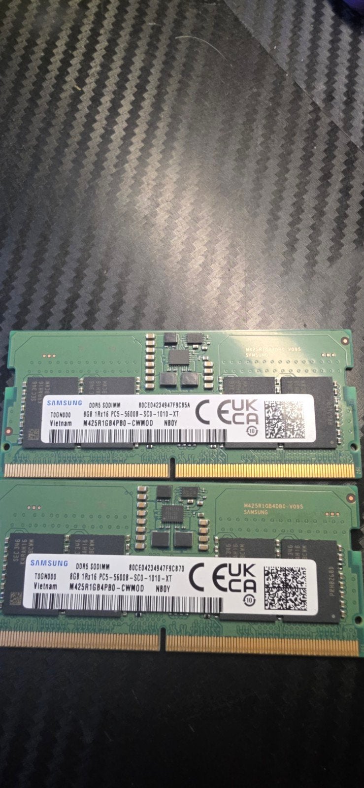 Ram Samsung DDR5 sodimm (5600 MHz), Nieuw, Ophalen of Verzenden, DDR5, 16 GB