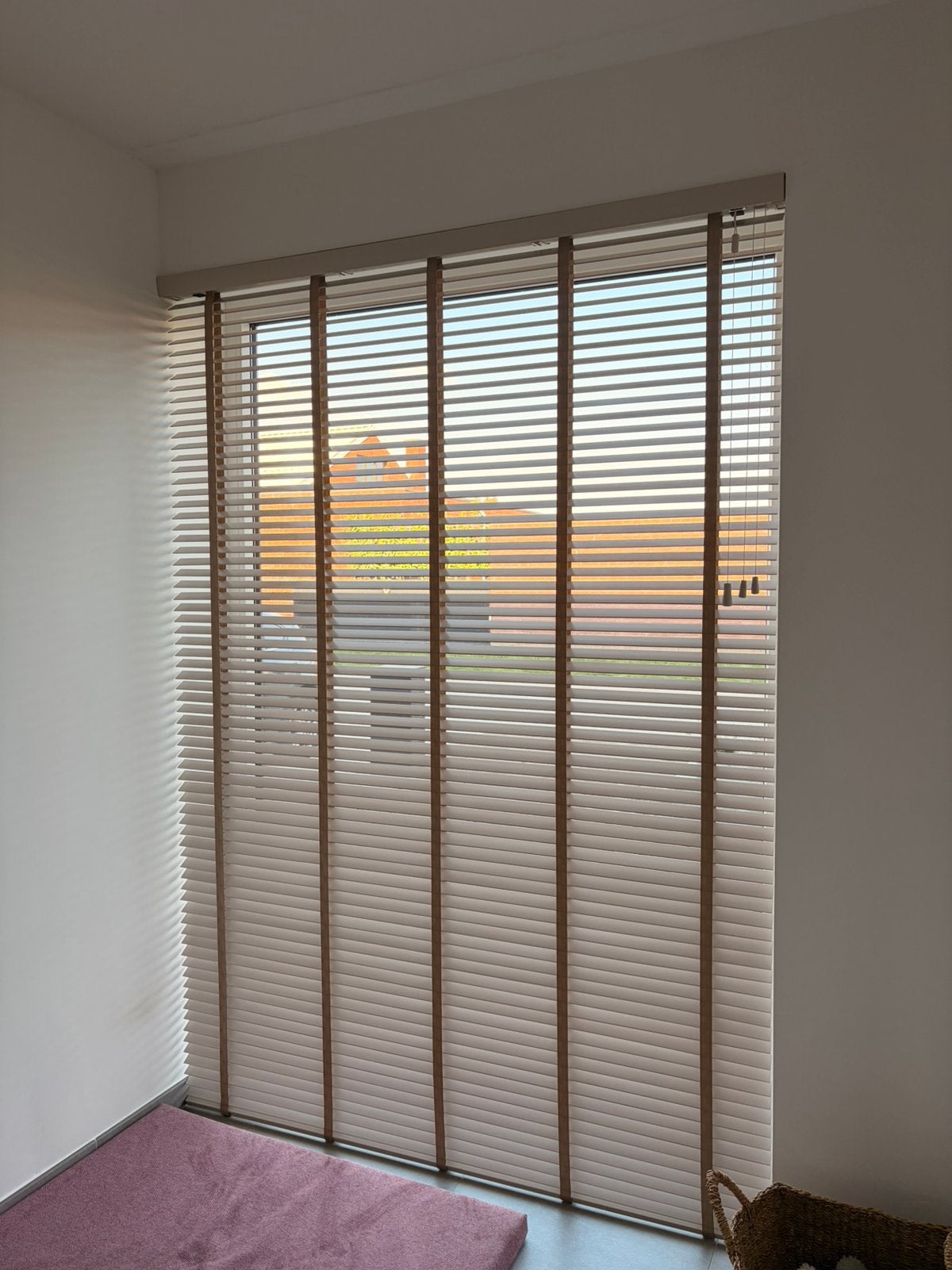 Houten jaloezie met ladderband, Huis en Inrichting, Ophalen, Zo goed als nieuw, Jaloezie, Ladderband