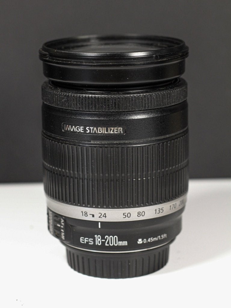 canon efs 18-200 IS partir avec 1 objectif, Enlèvement, Comme neuf, Zoom
