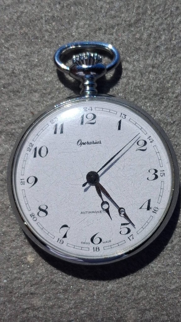 Zakhorloge Operarius Swiss Made, Antiek en Kunst, Verzenden