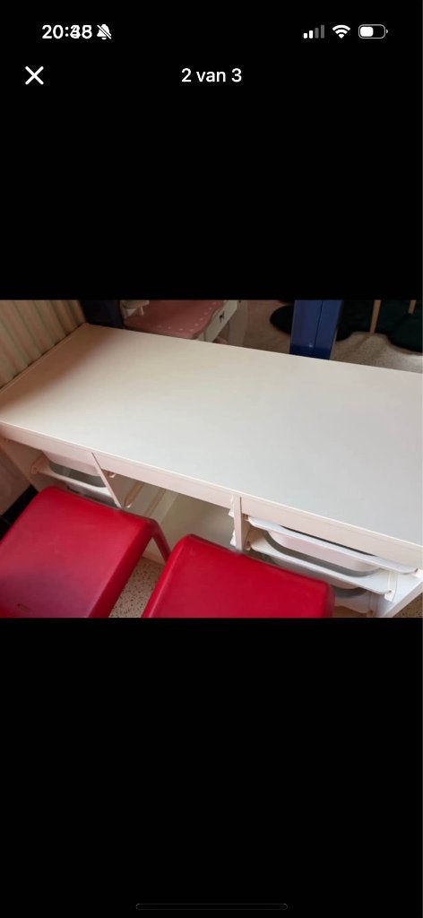 NIEUWE (Trofast) kast met bakken en 2 gebruikte krukjes, Kast, Nieuw, 75 tot 100 cm, Minder dan 50 cm