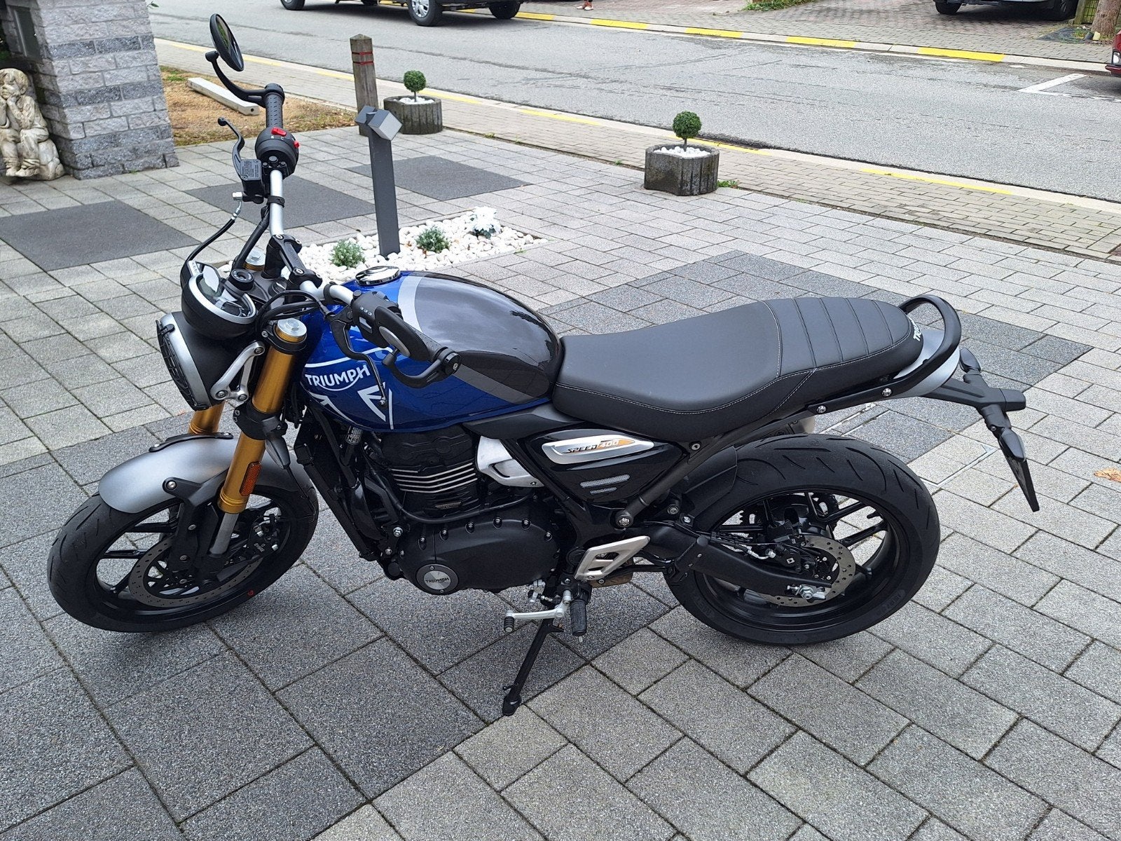 Triumph speed 400 Caspian blauw 2024, Enlèvement