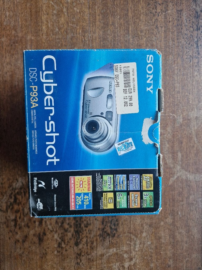 Sony Cyber-shot DSC-P93A, Audio, Tv en Foto, Ingebouwde flitser, Draagriem, Ophalen of Verzenden, Zo goed als nieuw