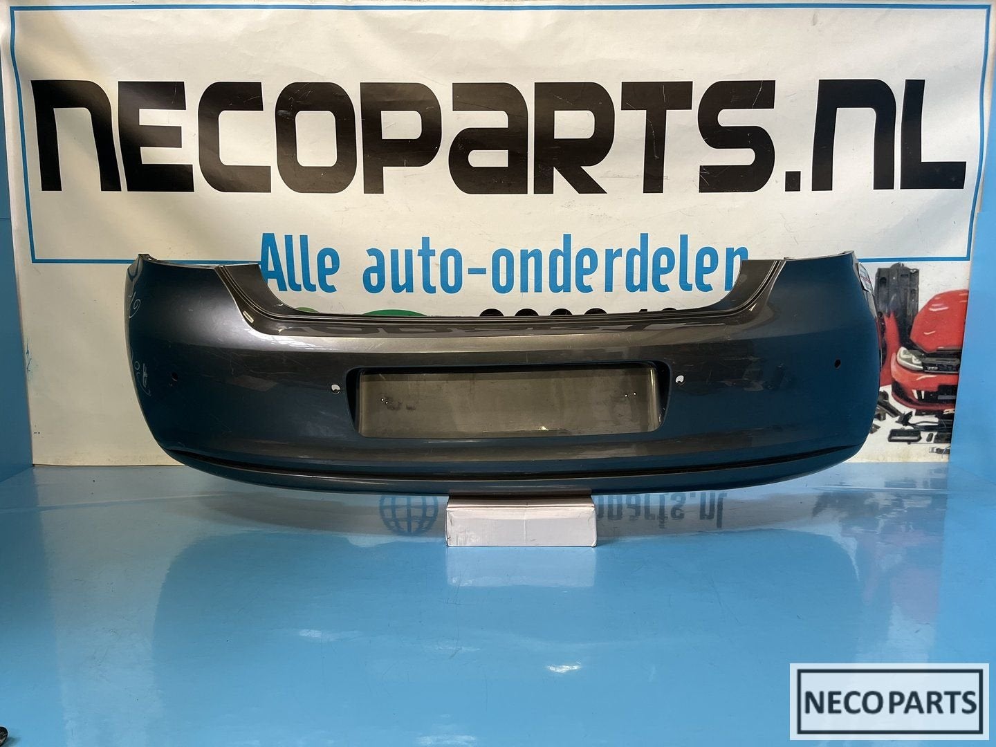 VOLKSWAGEN POLO 6R PDC ACHTERBUMPER BUMPER ORIGINEEL, Gebruikt, -, Volkswagen, -