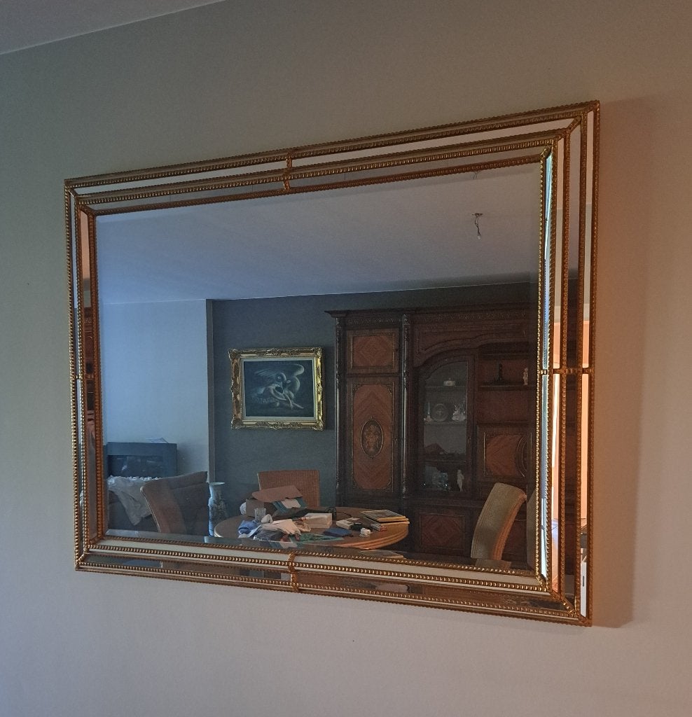 Mooie wandspiegel, Ophalen, 100 tot 150 cm, 125 cm of meer, Zo goed als nieuw