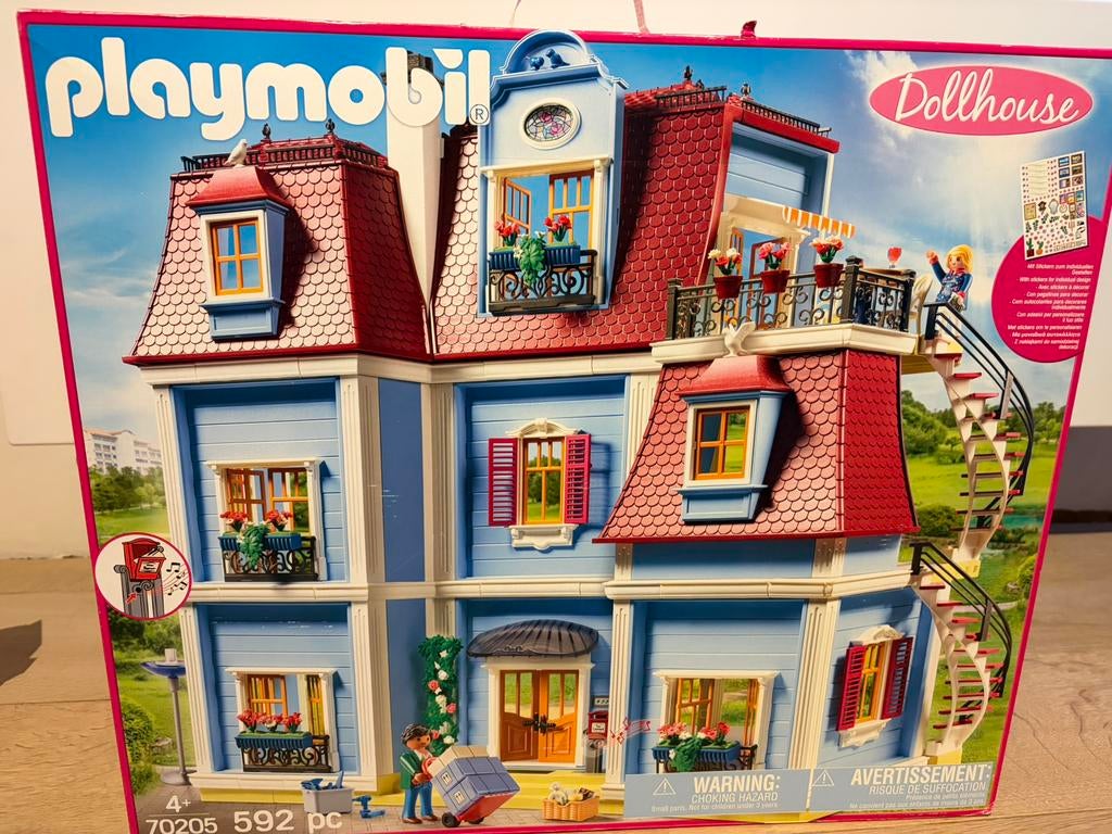Playmobil groot herenhuis met meubilair, Kinderen en Baby's, Ophalen, Gebruikt, Poppenhuis