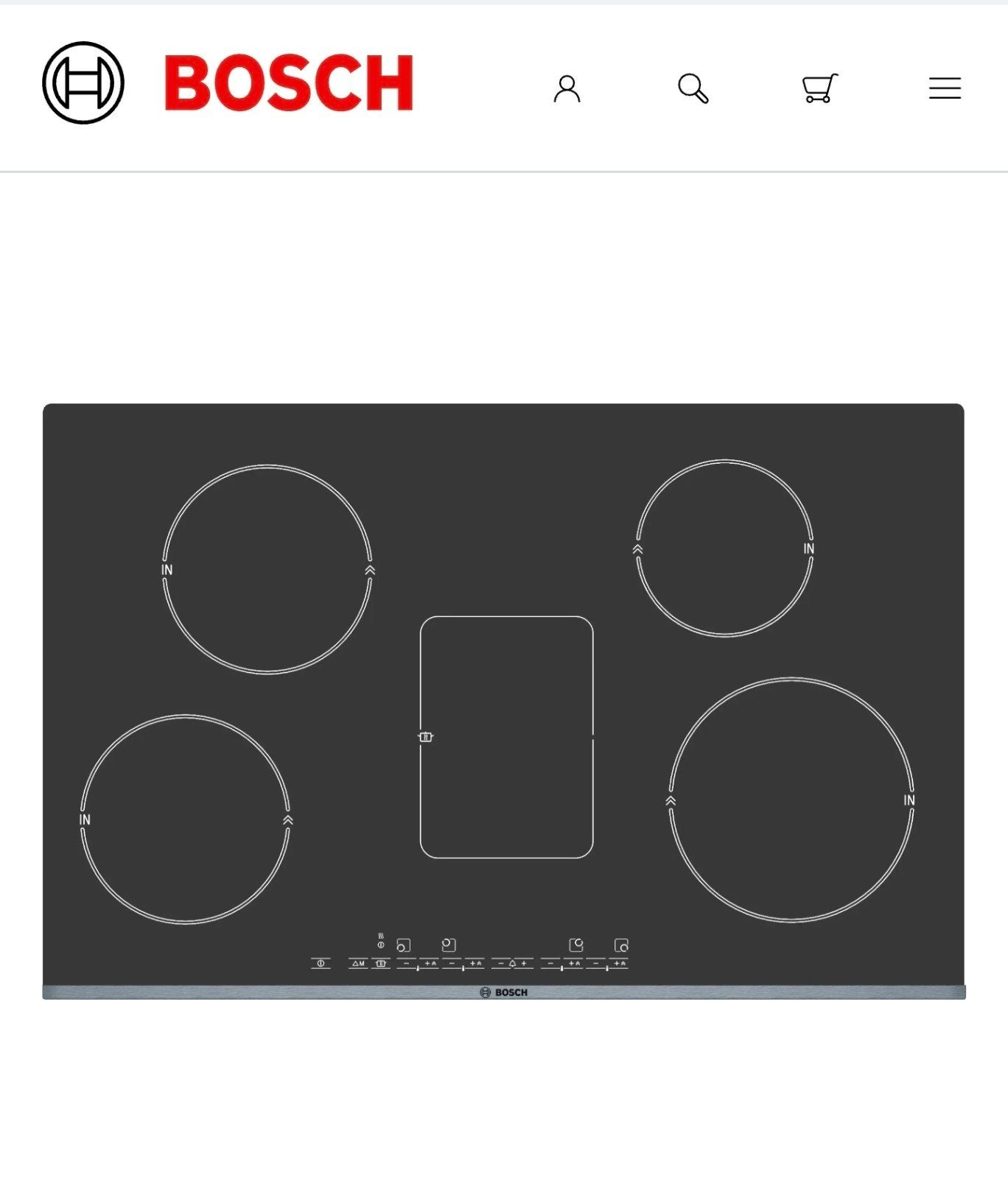 Taque induction 80cm BOSCH NEUVE, Articles professionnels, Horeca | Food, Enlèvement, Autres types