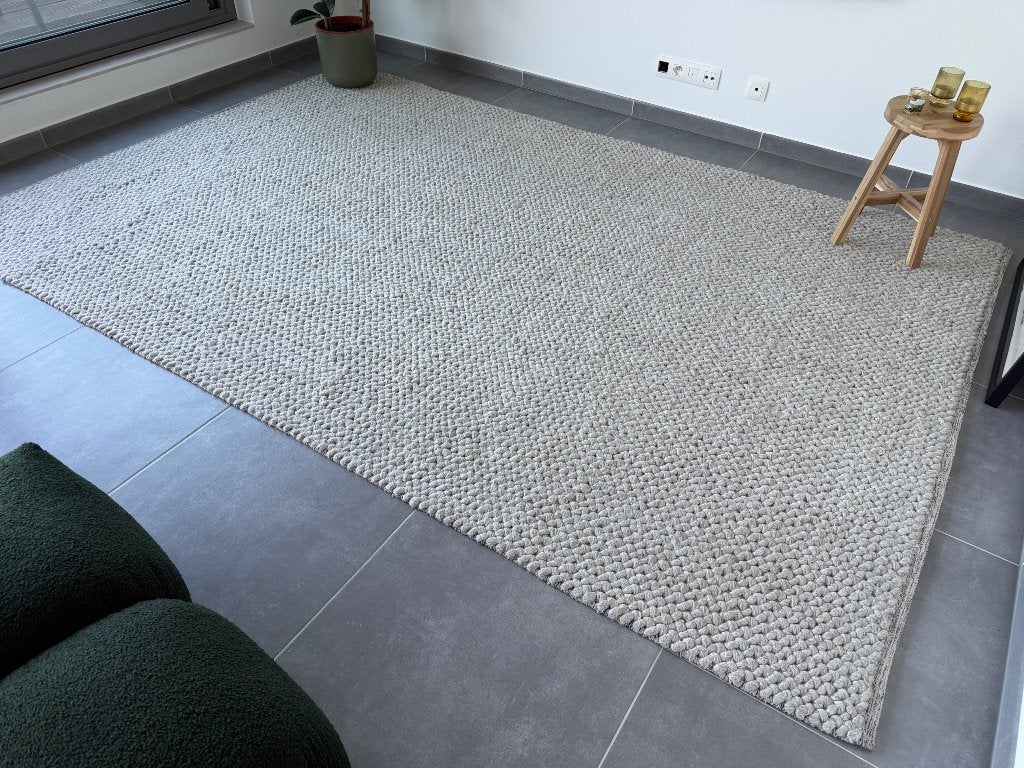 Floorline Lagos tapijt beige, Ophalen, Grijs, 200 cm of meer, Zo goed als nieuw