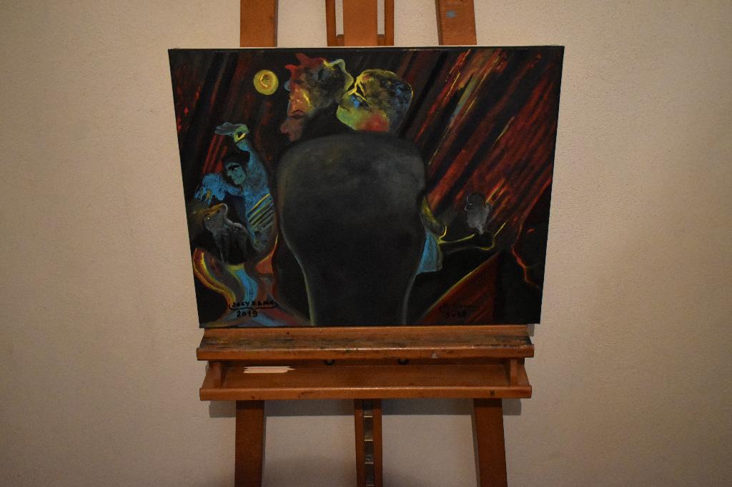 Peinture tableau abstraite le rêve, par joky kamo, Enlèvement