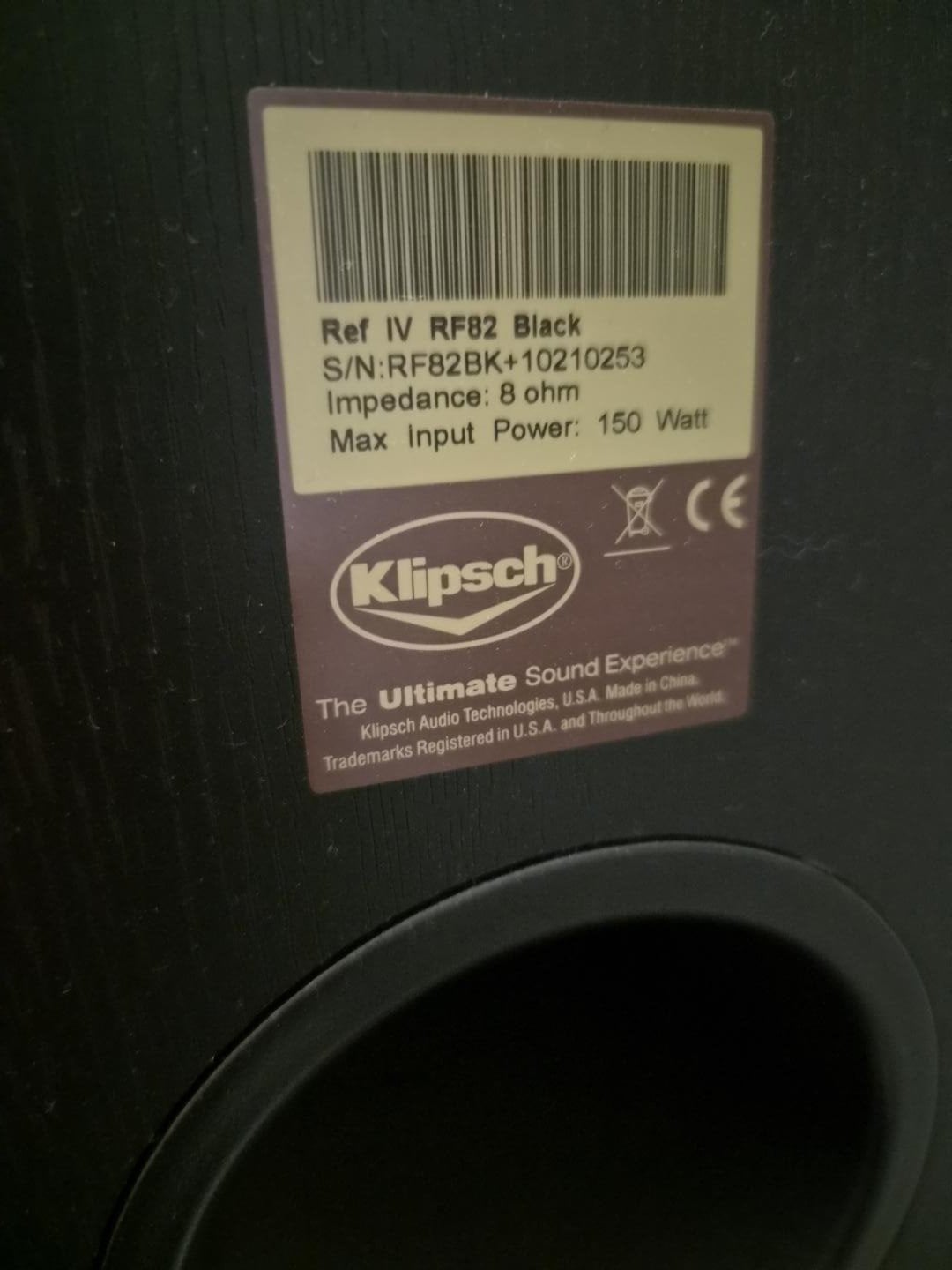 Klipsch RF-82 IV Black – krachtige vloerstaande speakers – s, Ophalen, Gebruikt