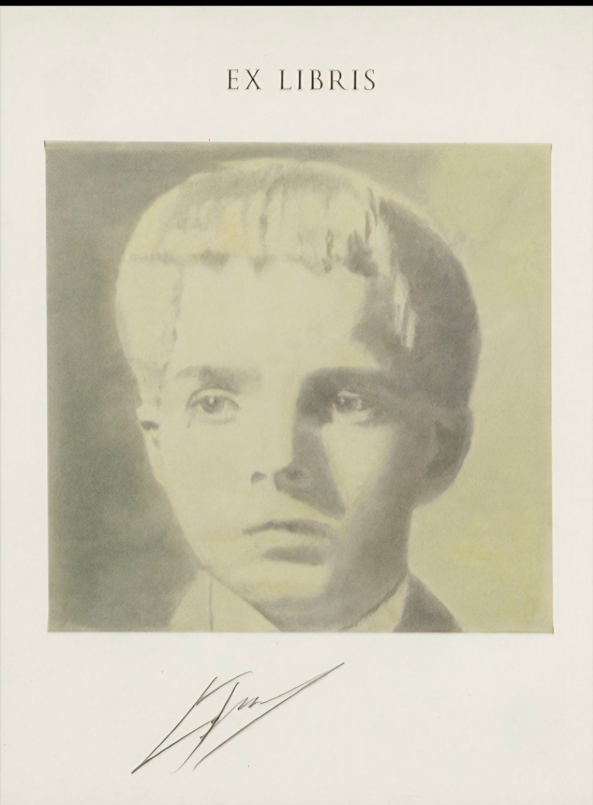 TUYMANS Luc "Ex-Libris (The valley)" 2014 offset getekend, Genummerd, Ophalen of Verzenden