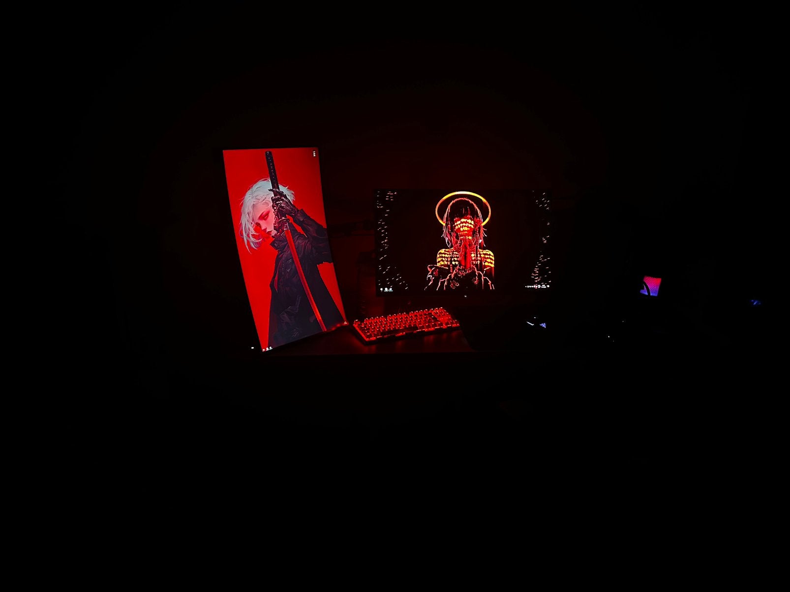2 msi monitors 1x oled qhd 240 hz 27” 1x qhd zelfde specs, Computers en Software, Ophalen of Verzenden