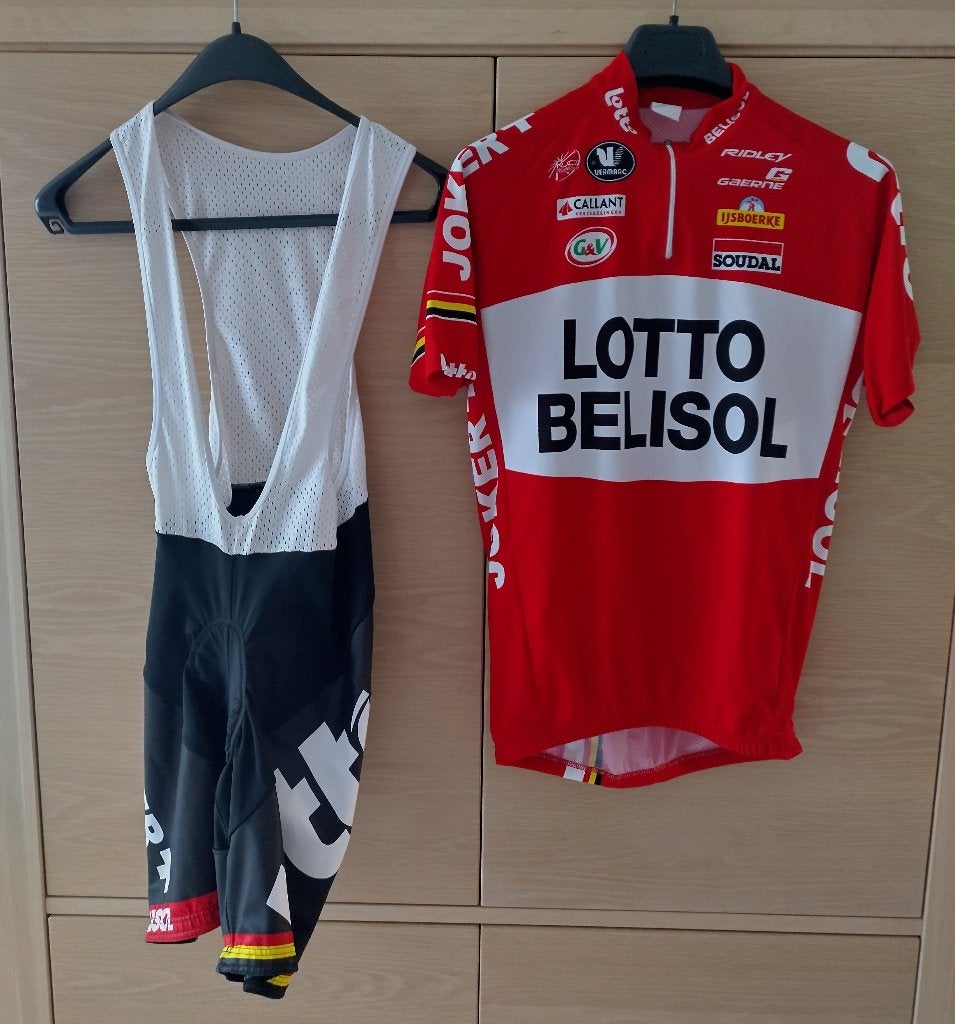 Cuissard + maillot Lotto Belisol 2014, Enlèvement ou Envoi, Utilisé, Vêtements