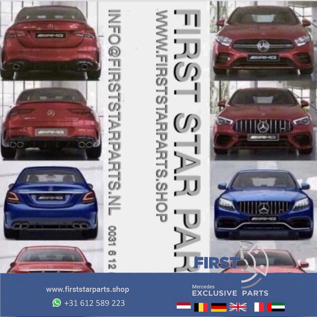W222 W217 S65 LOGO ZWART EMBLEEM Mercedes S Klasse AMG 2012-, Gebruikt, -, Ophalen of Verzenden, Achter