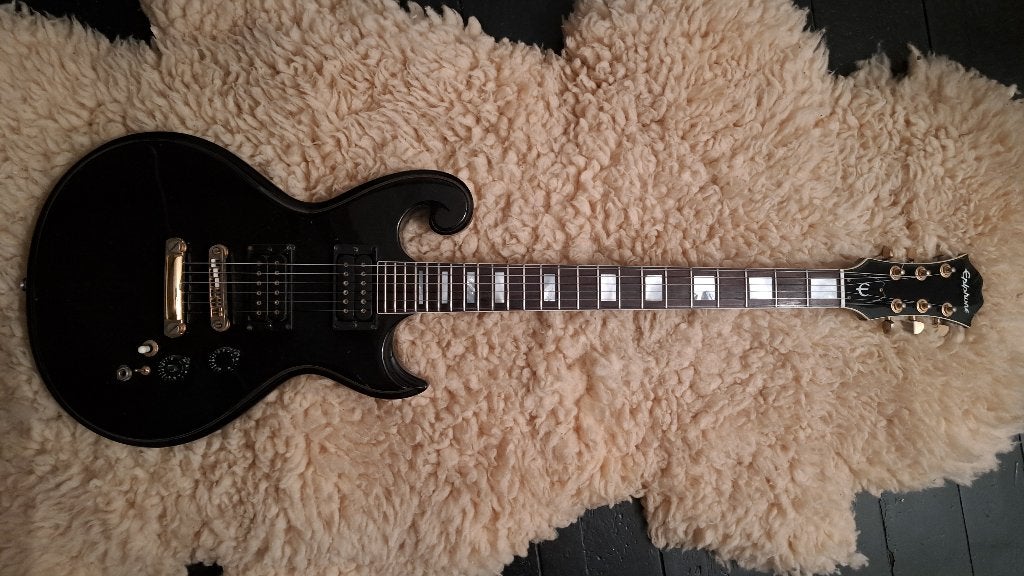 Epiphone Scroll SC550 1976-1979, Muziek en Instrumenten, Ophalen, Gebruikt, Solid body, Epiphone