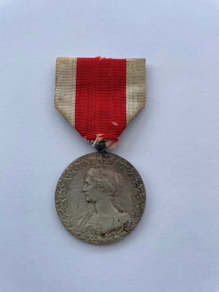 Lot 4: Medaille 14-18 black beans zilver, Verzamelen, Ophalen of Verzenden