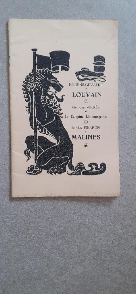 Ligue Patriotique du Tourisme (Louvain, Malines,...), Ophalen of Verzenden, Gelezen