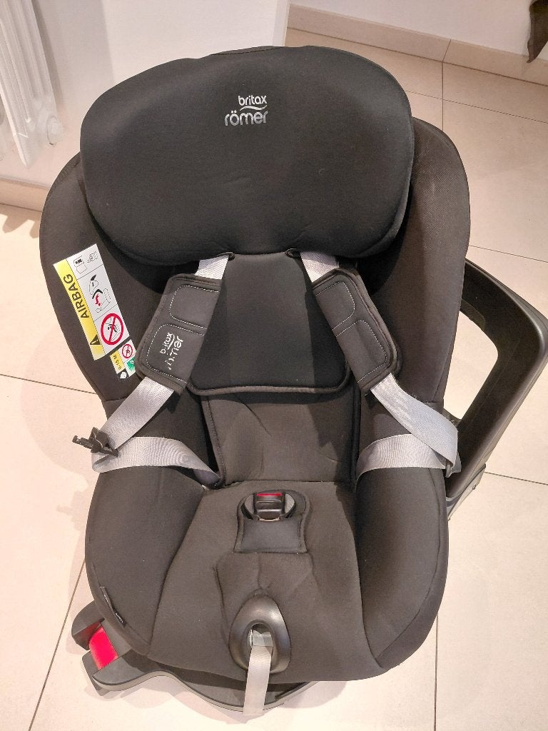 Britax Römer Dualfix zwart autostoeltje - 360 draaibaar, Ophalen, Romer, 0 t/m 18 kg, Verstelbare rugleuning