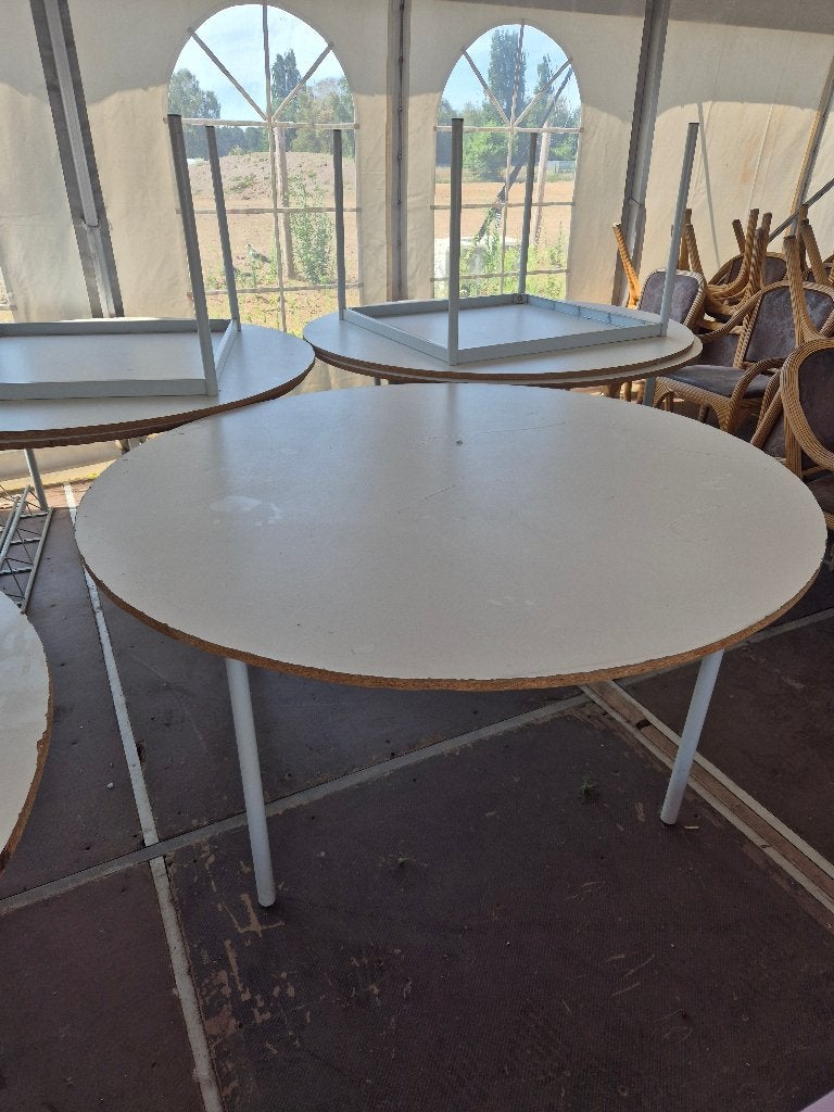 Ronde tafel, Huis en Inrichting, Tafels | Eettafels, Ophalen, Gebruikt, 150 tot 200 cm, Rond