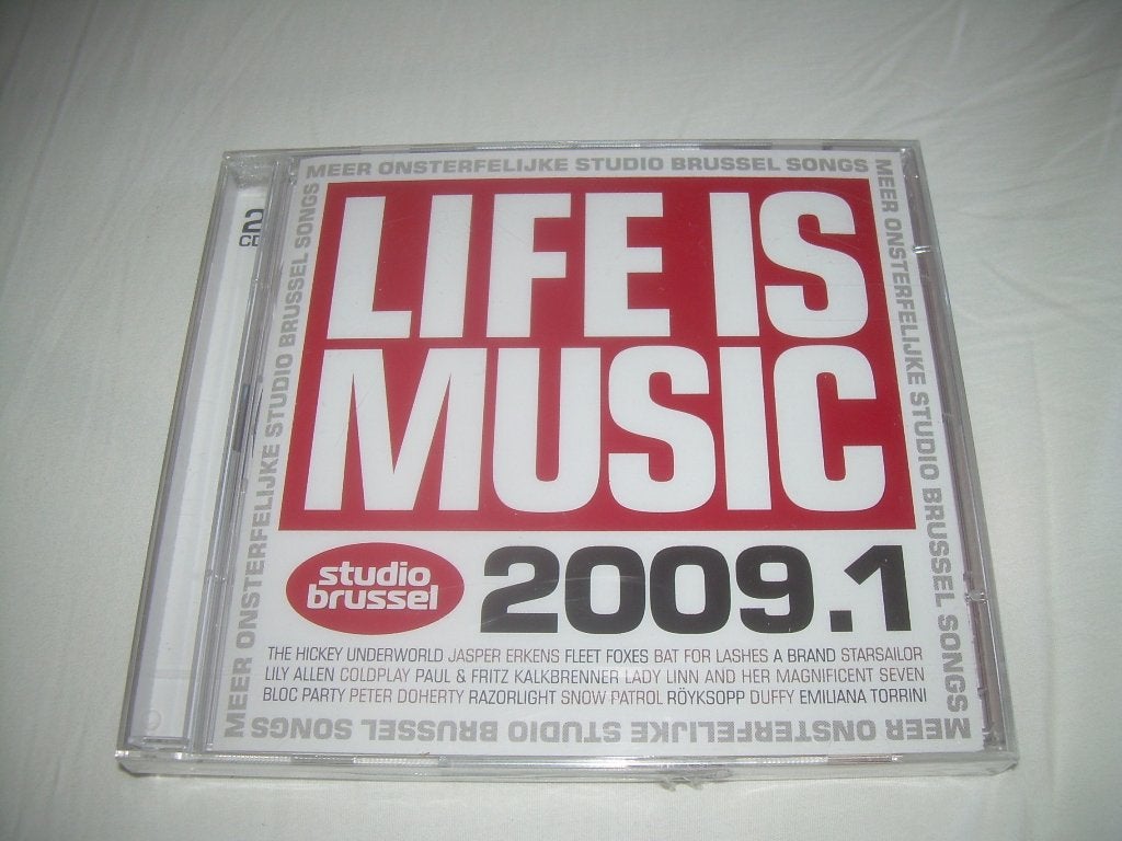 2 CD S - STUDIO BRUSSEL - LIFE IS MUSIC - 2009 . 1, Ophalen of Verzenden, Nieuw in verpakking, Pop