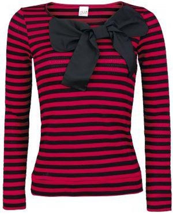 Nieuw Pussy Deluxe M gestreept t-shirt met lange mouwen., Maat 38/40 (M), Nieuw, Lange mouw, Rood