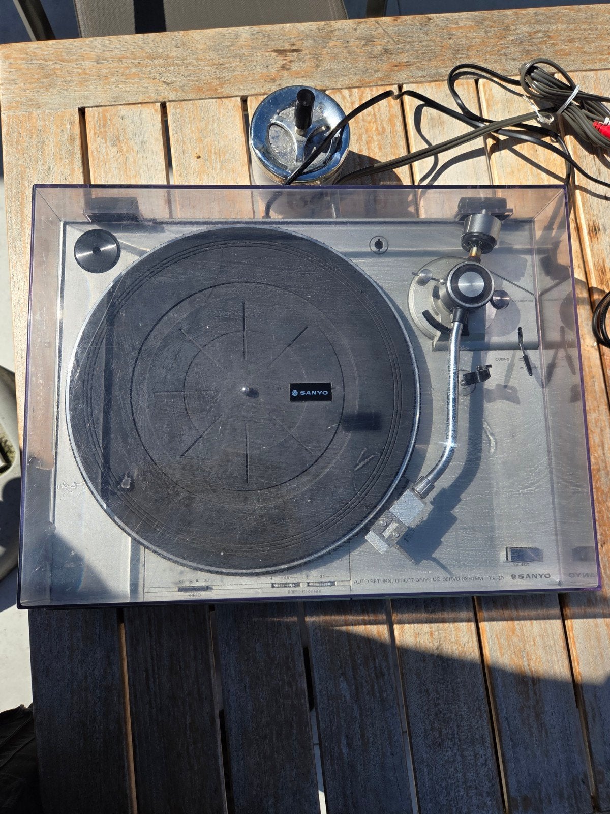 tourne disque vintage Sanyo, TV, Hi-fi & Vidéo, Autres marques, Réglage pitch, Tourne-disque, Comme neuf