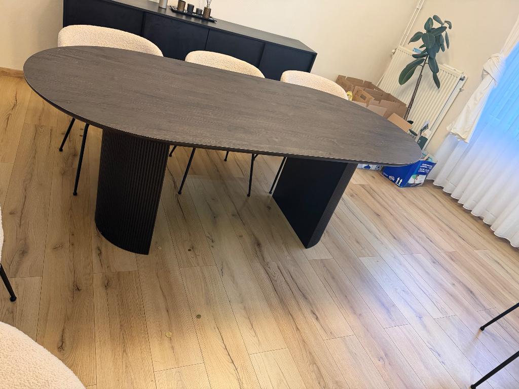 Eetkamer, Huis en Inrichting, Tafels | Eettafels, Ophalen, 100 tot 150 cm, 200 cm of meer, Zo goed als nieuw