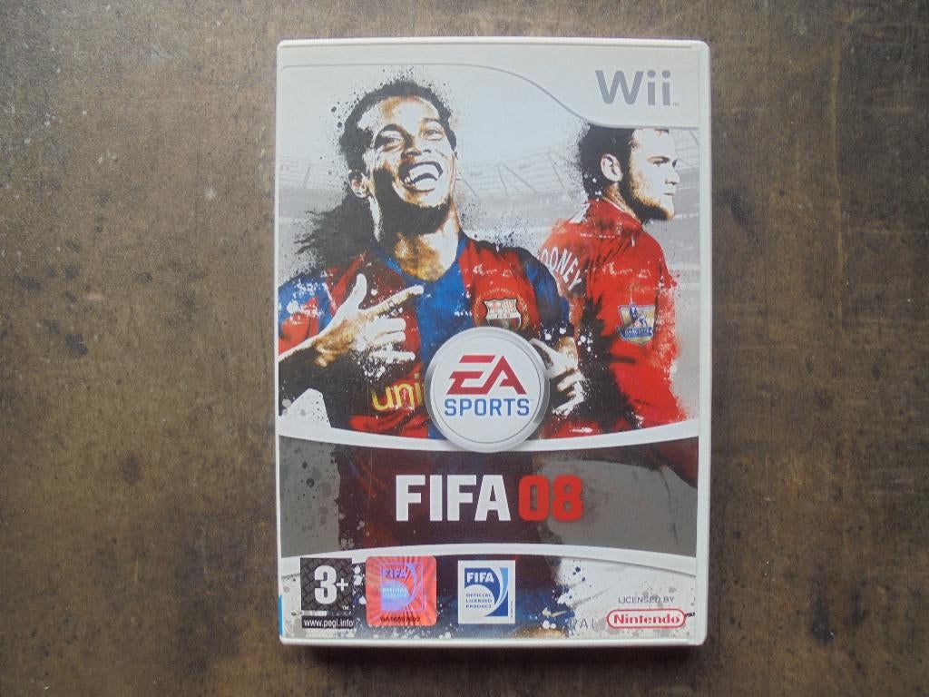 FIFA 08 voor Wii (zie foto's), Games en Spelcomputers, Gebruikt, Ophalen of Verzenden, Sport, 3 spelers of meer
