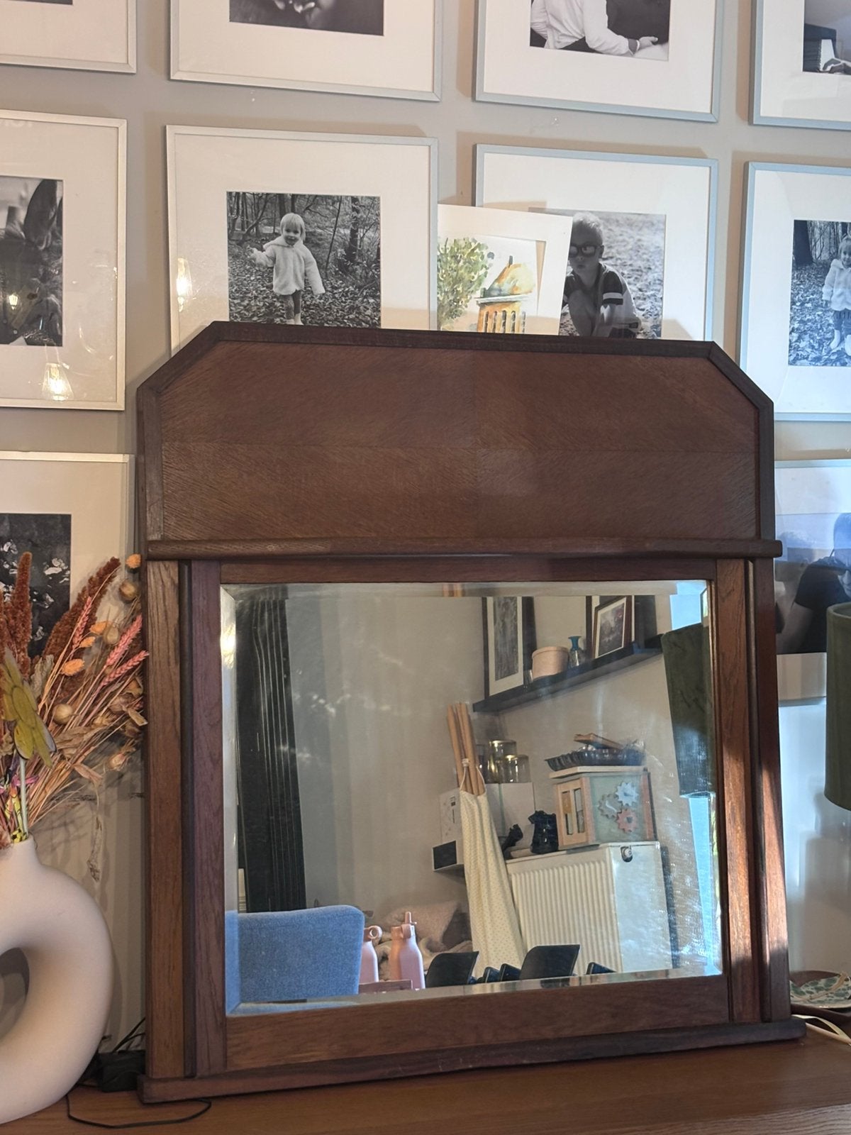 Miroir Art Deco, Antiquités & Art, Antiquités | Miroirs, Enlèvement, 50 à 100 cm, Moins de 100 cm