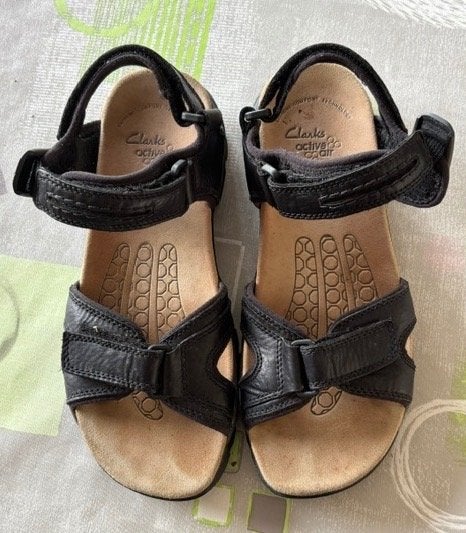 Zwarte lederen sandalen Clarks voor heren “active air, Kleding | Heren, Schoenen, Zwart, Clarks, Zo goed als nieuw, Ophalen