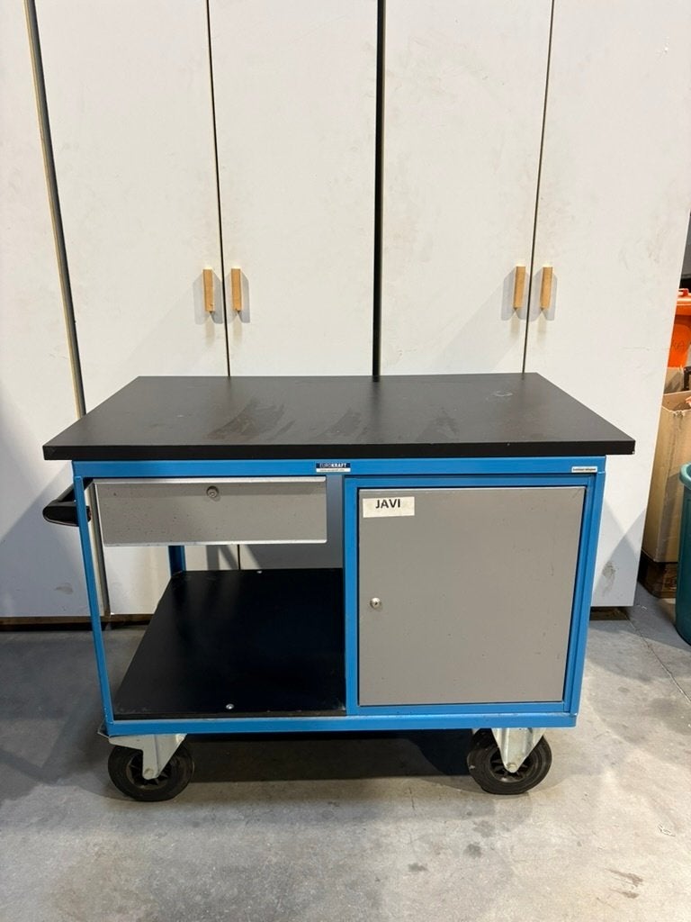 3x verrijdbare werkbank Eurokraft / BEG (500 kg draagkracht), Ophalen