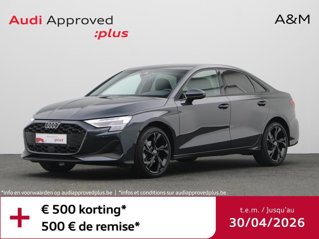 Audi A3 Sedan A3 Sedan 30 TFSI Business Edition Attraction S, Automaat, Navigatiesysteem, Zilver of Grijs, https://public.car-pass.be/vhr/435d6335-3d4f-40f3-8ddf-6a3971d86743