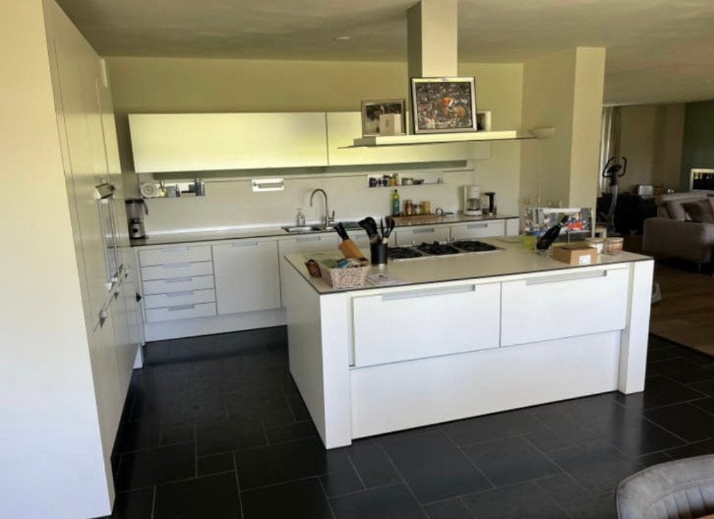 ✨ DUITSE POGGENPOHL KEUKEN MET EILAND  ✨, Wit, Dubbelwandige keuken, Ophalen of Verzenden, Zo goed als nieuw