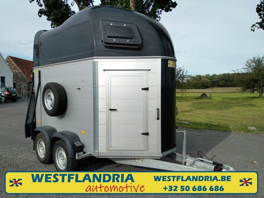 Aluminium 2-paards trailer 2025 met camera en reservewiel, Dieren en Toebehoren, Ophalen, Zo goed als nieuw, Aluminium, 2-paards trailer