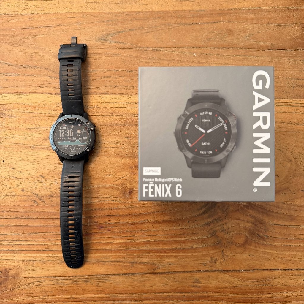 Garmin Fenix6 Sapphire, Garmin 6 x saphire, Enlèvement, Utilisé, Avancer d'un pas