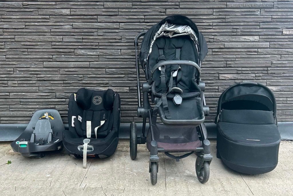 Cybex prime combiwagen met autostoel en reiswieg, Ophalen, Gebruikt, Combiwagen