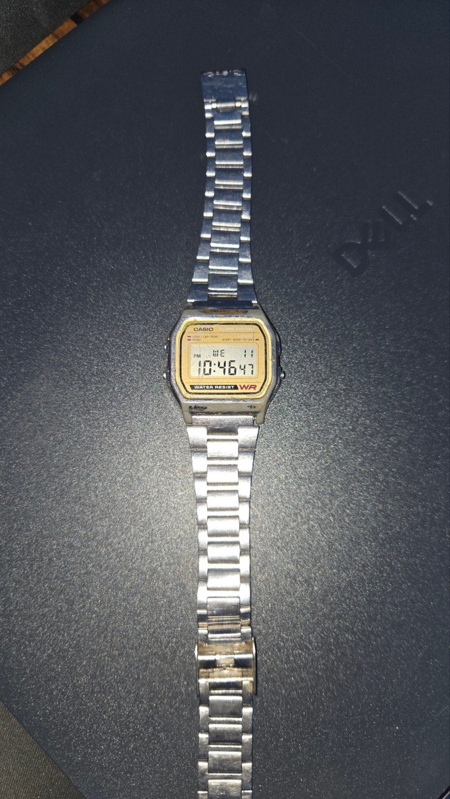 Casio A158WE, Ophalen, Gebruikt, Staal, Polshorloge