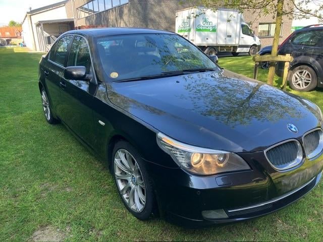 BMW 520 DIESEL, Auto's, 4 deurs, Zwart, Zwart, Leder