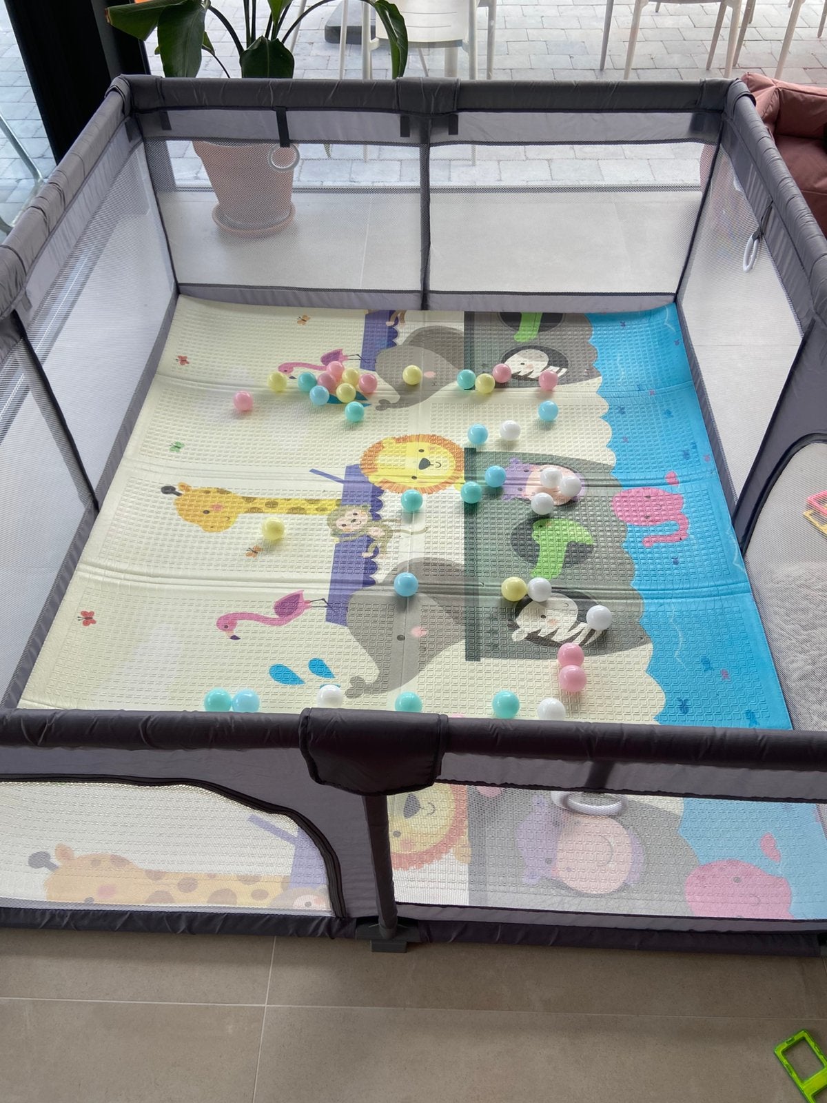 Teddle XXL grondbox/park 180x150, Kinderen en Baby's, Babyparken, Ophalen, Zo goed als nieuw