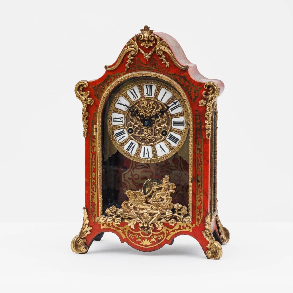 Kartelklok in regency stijl, Antiek en Kunst, Ophalen of Verzenden