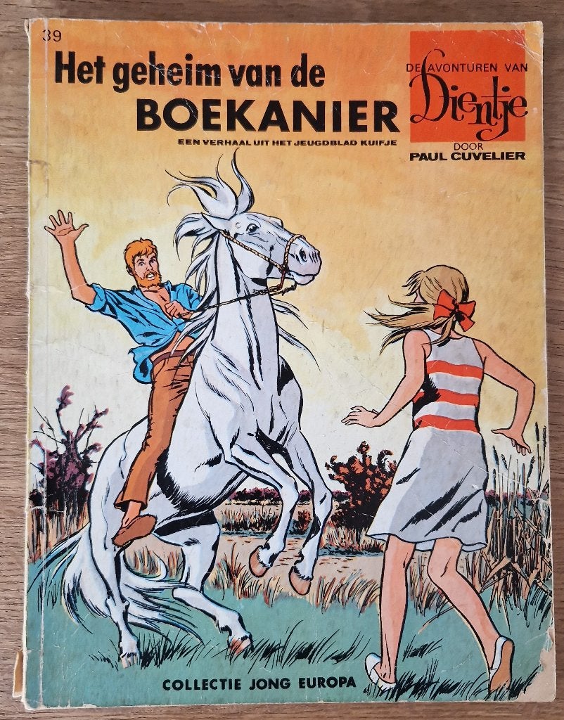 Dientje - Het geheim van de boekanier -39-1e dr(1966) Strip, Meerdere stripboeken, Ophalen of Verzenden, Gelezen
